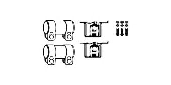 Монтажный комплект, глушитель HJS 82 11 9817
