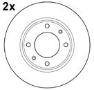 Тормозной диск MAPCO 15316/2