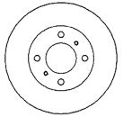 Тормозной диск MAPCO 15548