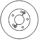 Тормозной диск MAPCO 25523