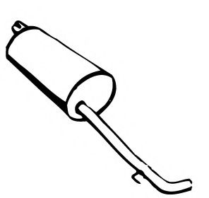 Глушитель выхлопных газов конечный FONOS 611535