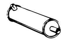 Глушитель выхлопных газов конечный MEFEX 0727