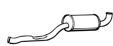 Средний глушитель выхлопных газов TESH 240291