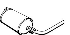 Глушитель выхлопных газов конечный FONOS 611335