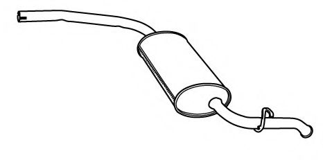 Глушитель выхлопных газов конечный FONOS 610591