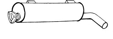 Глушитель выхлопных газов конечный ROSI 23819