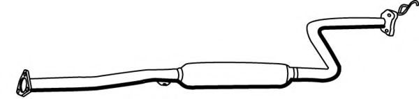 Средний глушитель выхлопных газов FONOS 620478