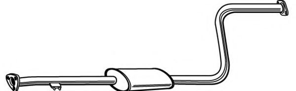 Средний глушитель выхлопных газов FONOS 620014