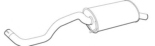 Глушитель выхлопных газов конечный FONOS 610338