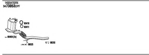 Система выпуска ОГ FONOS ADH24495B
