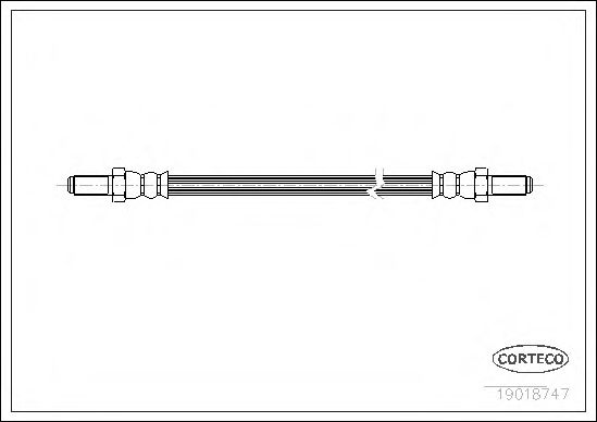 Тормозной шланг CORTECO 19018747