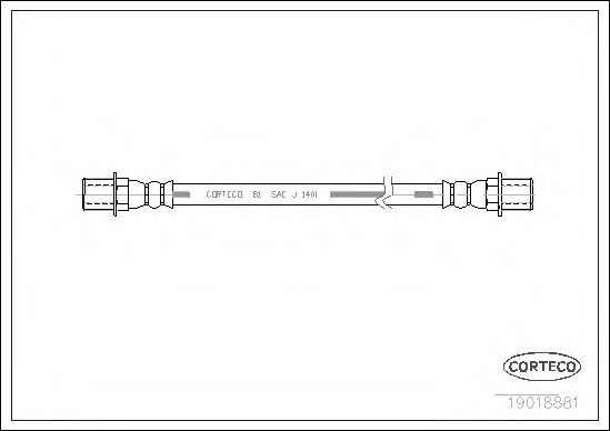 Тормозной шланг PIRELLI 13216