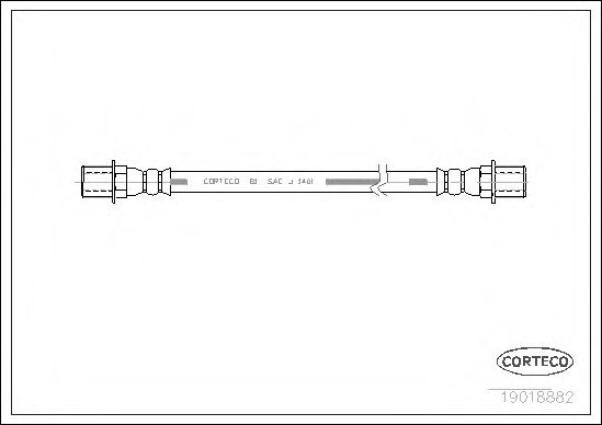 Тормозной шланг CORTECO 19018882