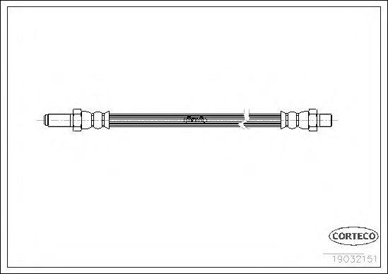 Тормозной шланг CORTECO 19032151