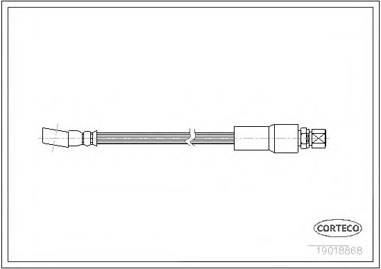 Тормозной шланг CORTECO 19018868