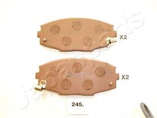 Комплект тормозных колодок, дисковый тормоз JAPANPARTS PA-245AF