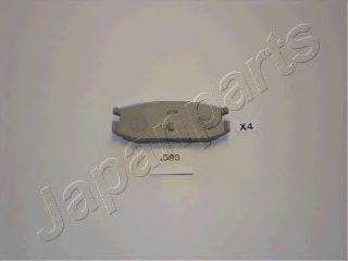 Комплект тормозных колодок, дисковый тормоз JAPANPARTS PP-593AF