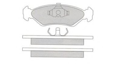 Комплект тормозных колодок, дисковый тормоз AISIN ASN-2267