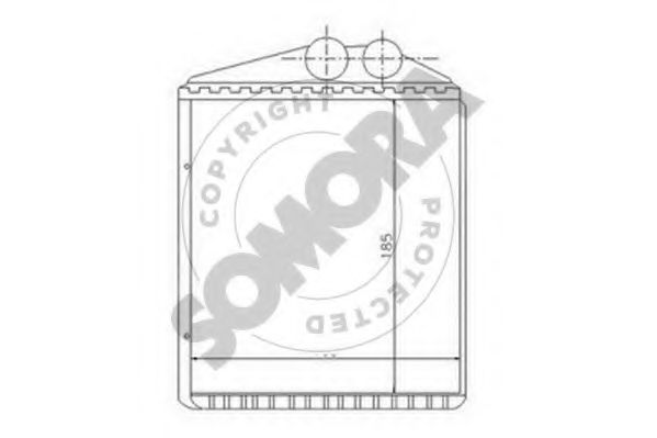 Теплообменник, отопление салона SOMORA 210650