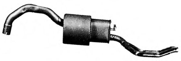 Глушитель выхлопных газов конечный TESH 240345