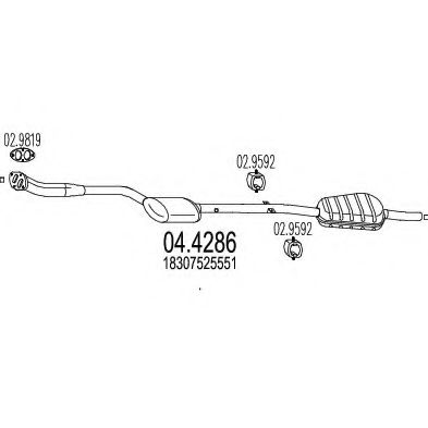 Катализатор MTS 04.4286