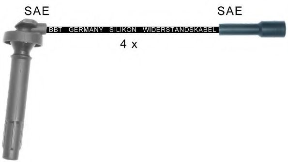 Комплект проводов зажигания BBT ZK1951