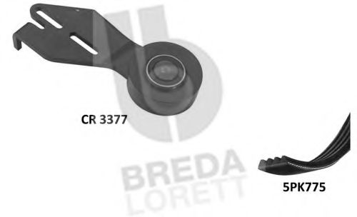 Поликлиновой ременный комплект BREDA  LORETT KCA0009