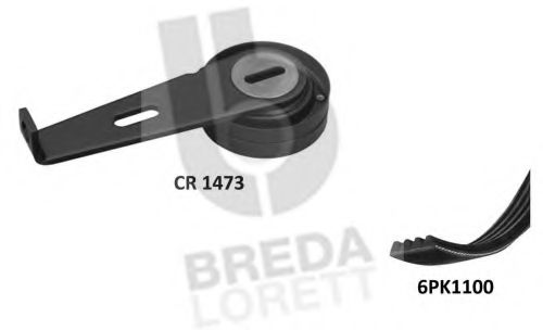 Поликлиновой ременный комплект BREDA  LORETT KCA0014