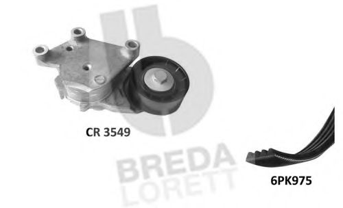 Поликлиновой ременный комплект BREDA  LORETT KCA0029