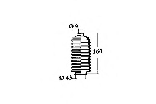Пыльник, рулевое управление OCAP 1211224