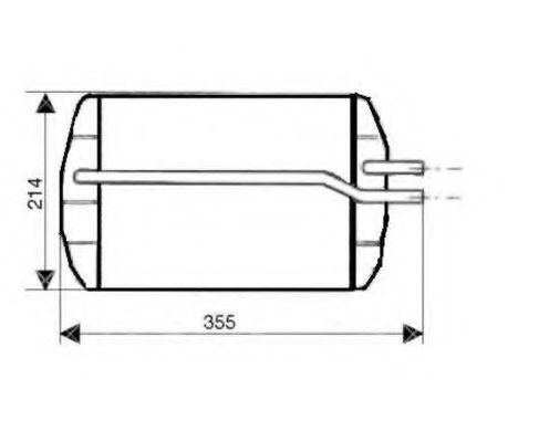 Теплообменник, отопление салона NRF 53633