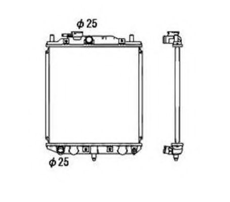 Радиатор, охлаждение двигателя 4SEASONS 108021