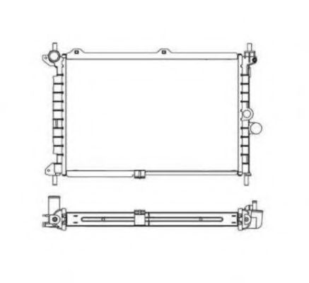 Радиатор, охлаждение двигателя NRF 55308