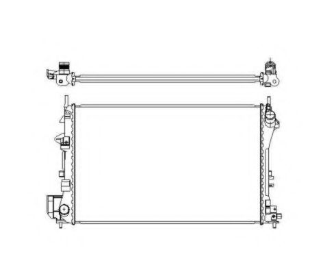 Радиатор, охлаждение двигателя NRF 58203