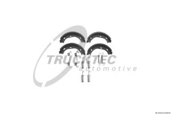 Комплект тормозных колодок, стояночная тормозная система TRUCKTEC AUTOMOTIVE 02.35.005