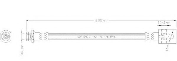 Тормозной шланг REMKAFLEX 2351