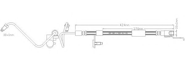 Тормозной шланг REMKAFLEX 2684