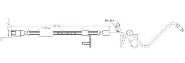 Тормозной шланг REMKAFLEX 2688