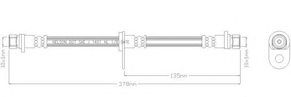 Тормозной шланг REMKAFLEX 2747