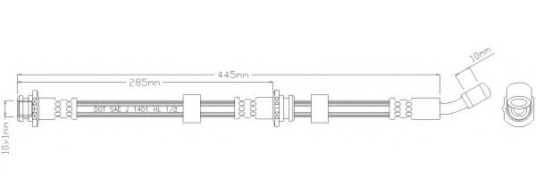 Тормозной шланг REMKAFLEX 2993