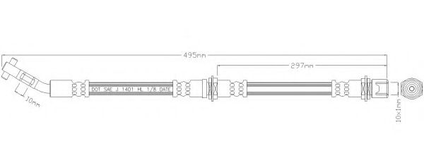 Тормозной шланг REMKAFLEX 3112