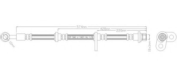 Тормозной шланг REMKAFLEX 3522