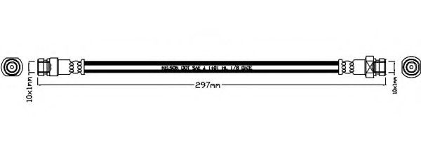 Тормозной шланг REMKAFLEX 3756