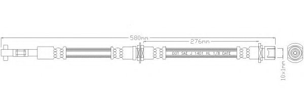 Тормозной шланг REMKAFLEX 4630