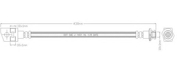Тормозной шланг REMKAFLEX 4935