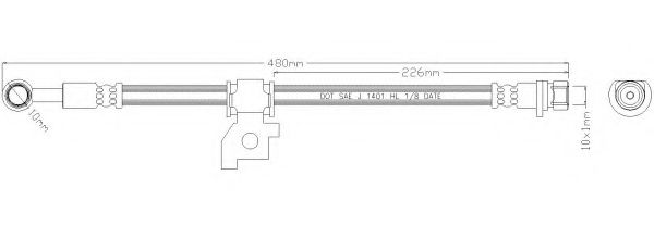 Тормозной шланг REMKAFLEX 5796