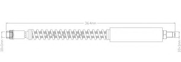 Тормозной шланг REMKAFLEX 6025