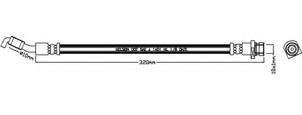 Тормозной шланг REMKAFLEX 7324