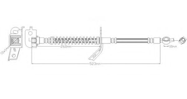 Тормозной шланг REMKAFLEX 7331