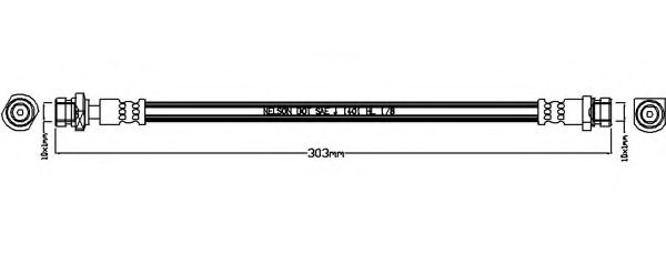 Тормозной шланг REMKAFLEX 7444